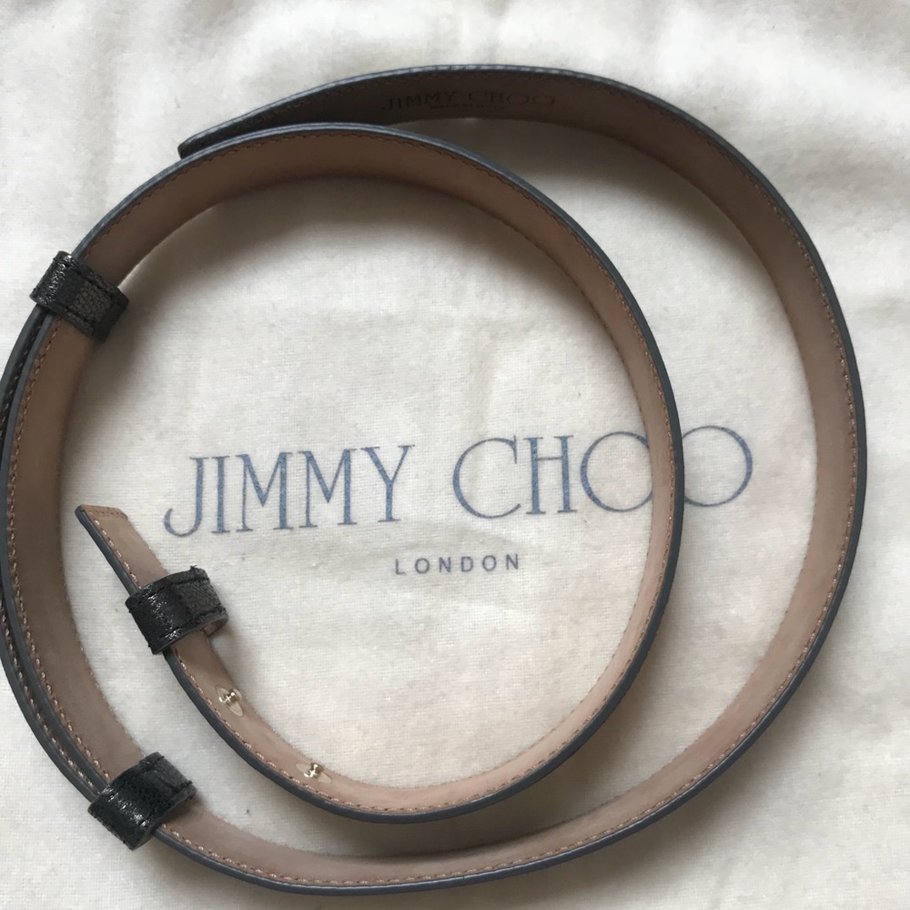 Jimmy Choo Gray metallic belt Size XS - Picture 3 of 6